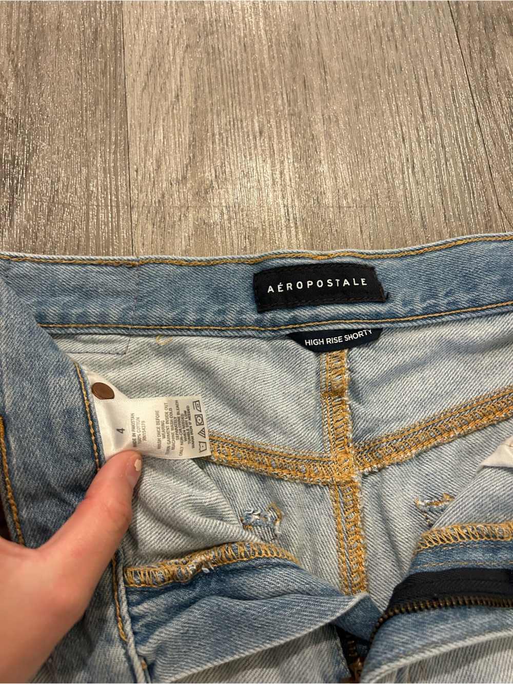 High Rise Jean Shorts - Picture 3 of 3